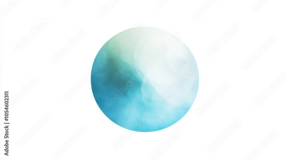 A white background with a gradient of blue and green features an irregular circular blur in the center A white background with a gradient of blue and green features an irregular circular blur in the center