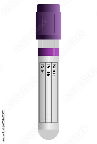 Blood Collection Tube, sample blood collection tube vector image