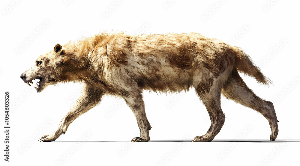 Andrewsarchus Realistic on White Background: Marvel at the Fierce Presence of a Prehistoric Mammalian Predator, the Largest Known Terrestrial Mammalian Carnivore Andrewsarchus Realistic on White Background: Marvel at the Fierce Presence of a Prehistoric Mammalian Predator, the Largest Known Terrestrial Mammalian Carnivore