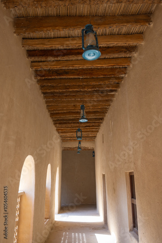 Scenic views of Al-Jahili Fort in Al Ain, Abu Dhabi, United Arab Emirates photo