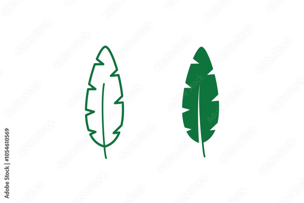 Leaf icon vector logo template ,eco leaf design