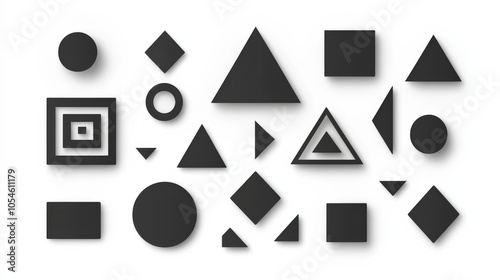 Collection of Basic Geometric Shapes 