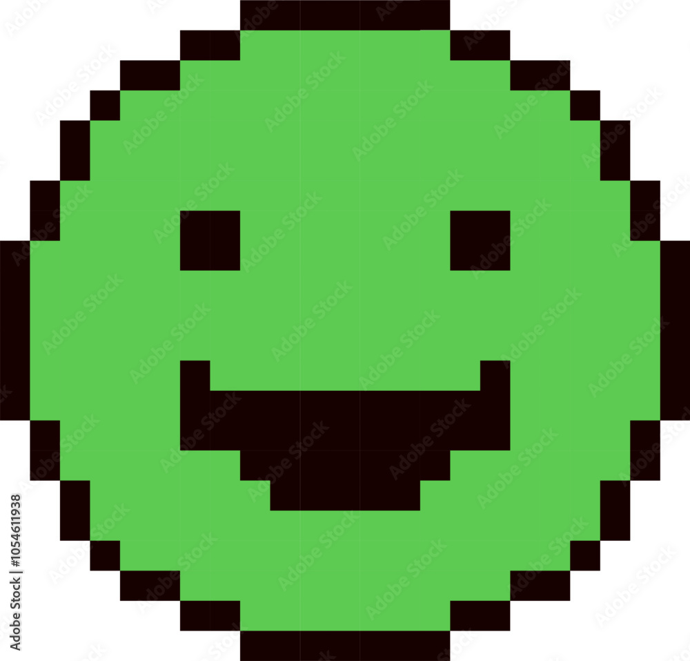 Pixel Art Smiling Emoji Pixel Art Smiling Emoji