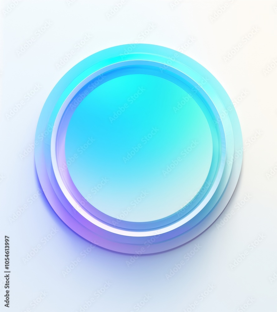 A round shape featuring a gradient color transition from light blue to green, set against a clean white background. A round shape featuring a gradient color transition from light blue to green, set against a clean white background.