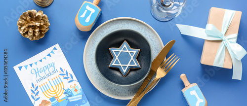 Festive table setting with ...