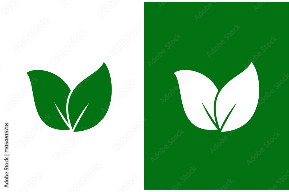 Leaf icon vector logo template ,eco leaf design Leaf icon vector logo template ,eco leaf design