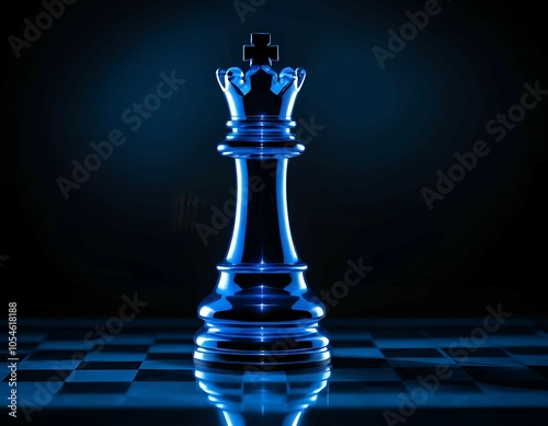 monarch on chess board