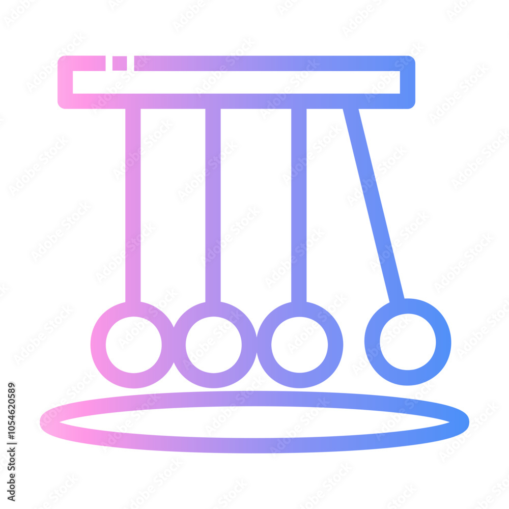 kinetics Line Gradient Icon kinetics Line Gradient Icon