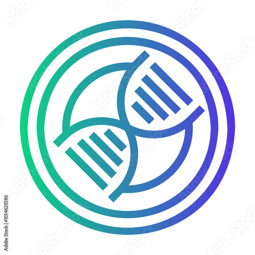 genetic Line Gradient Icon