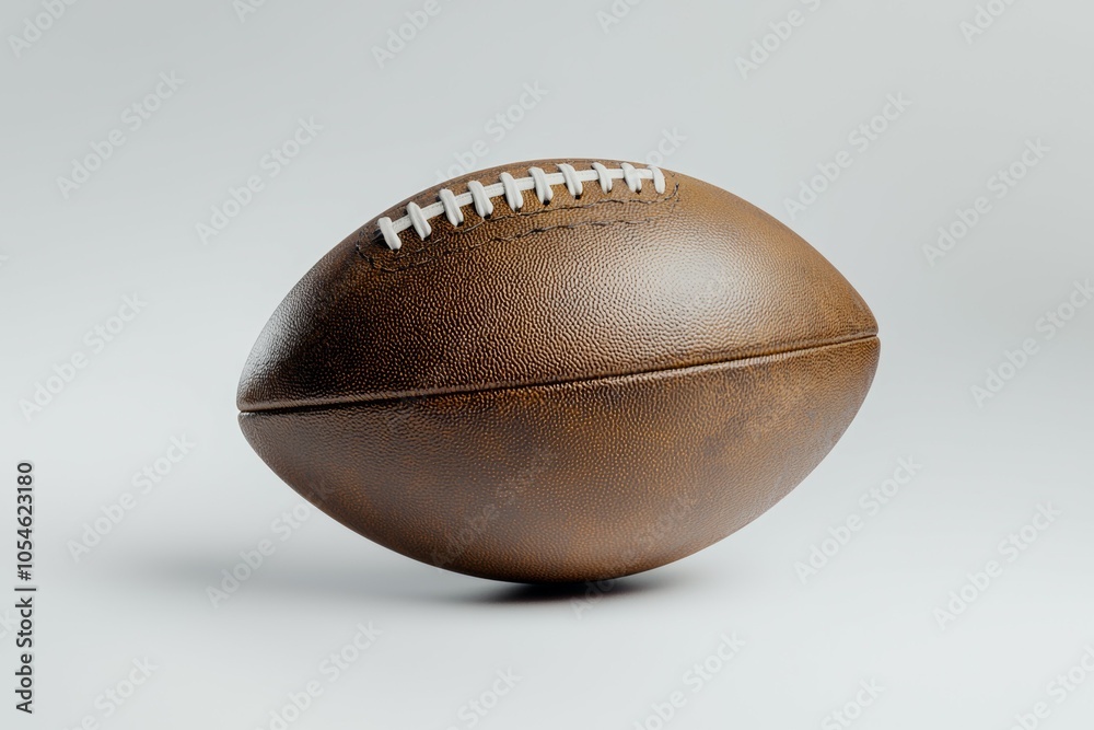 American football ball, studio lighting. Selective focus background and copy space American football ball, studio lighting. Selective focus background and copy space