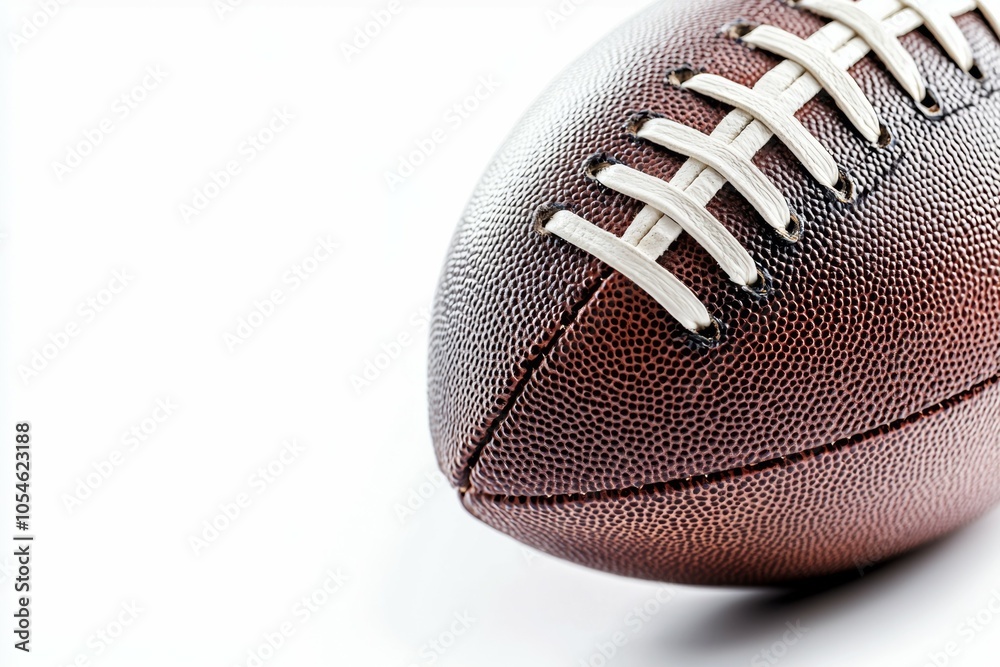 American football ball, studio lighting. Selective focus background and copy space American football ball, studio lighting. Selective focus background and copy space