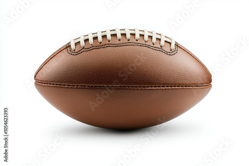 American football ball, studio lighting. Selective focus background and copy space