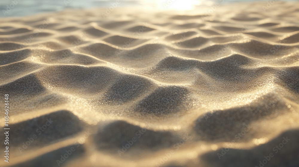 Soft Sand Patterns on a Beach at Sunset Soft Sand Patterns on a Beach at Sunset