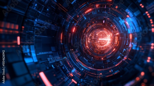 Wallpaper Mural Technology innovation background, futuristic AI symbols, modern design, space for overlays Torontodigital.ca