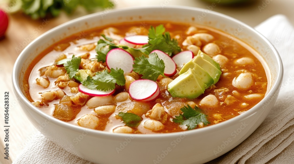 Delicious Soup with Fresh Ingredients and Herbs Delicious Soup with Fresh Ingredients and Herbs