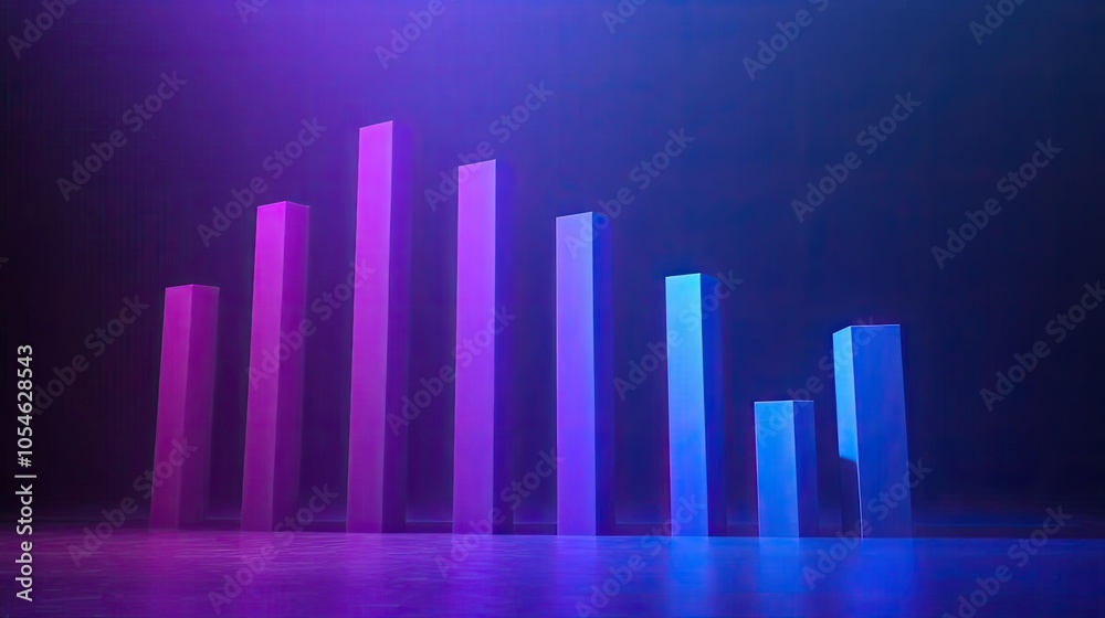 Vibrant Data Visualization with Colorful Bars Vibrant Data Visualization with Colorful Bars