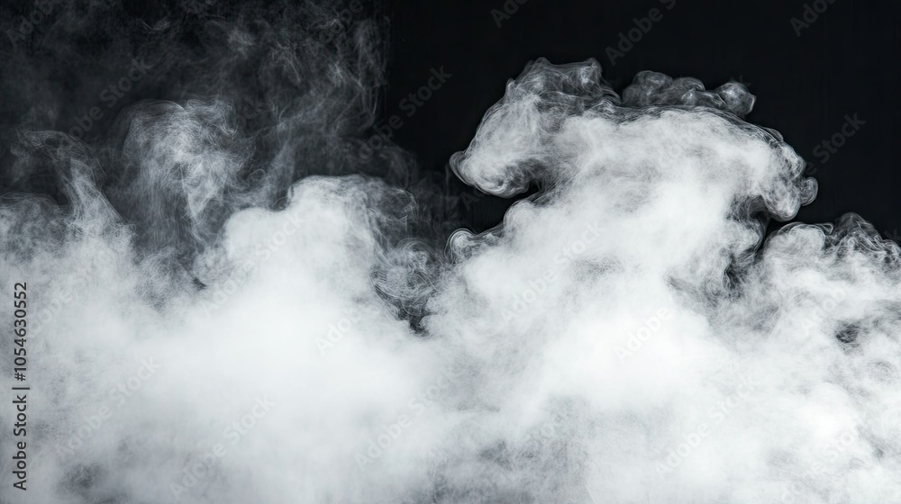 Soft White Smoke Against Dark Background Soft White Smoke Against Dark Background