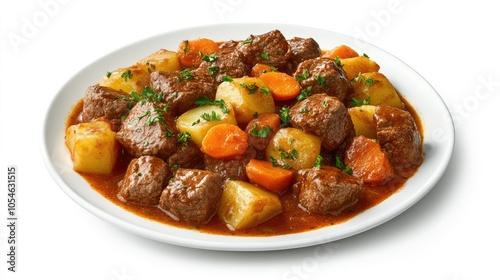 Hearty Beef Stew with Vegetables and Herbs