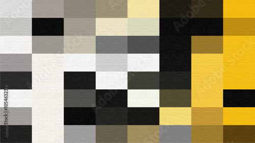 Abstract Geometric Block Pattern