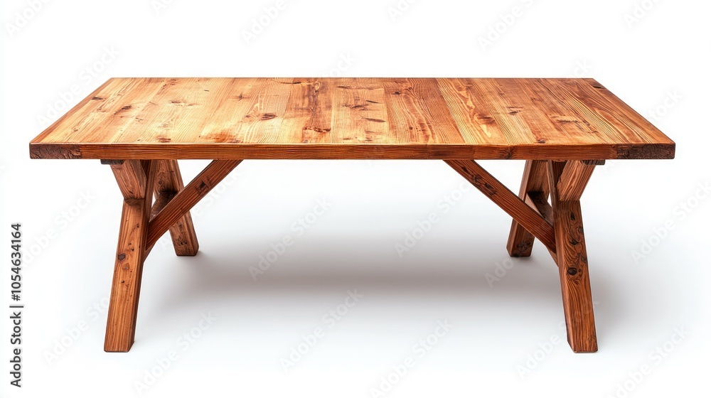 Rustic Wooden Table with Sturdy Legs for Dining Rustic Wooden Table with Sturdy Legs for Dining