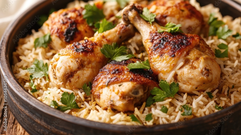 Savory Chicken Dish with Aromatic Rice Savory Chicken Dish with Aromatic Rice