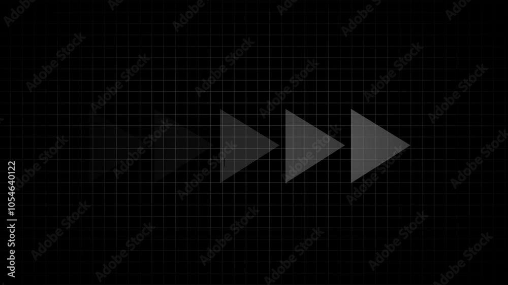abstract directional arrow loading bar animation background   Right arrow icon animation 