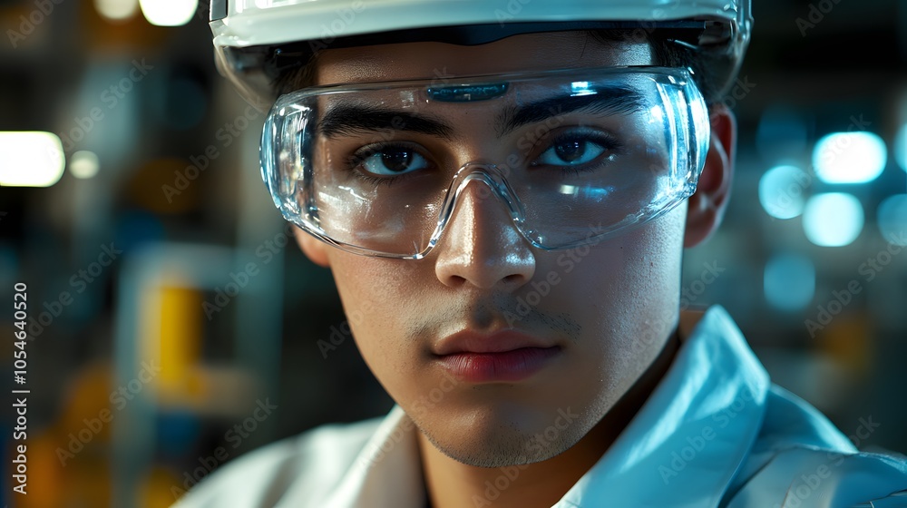 Portrait of worker in factory. Young handsome man working in factory. Portrait of worker in factory. Young handsome man working in factory.