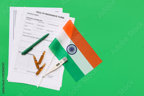 Health insurance form, ther...