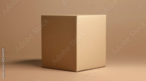 Showcase your brand with our brown kraft upright box mockup, perfect for packing and promoting any product stylishly.