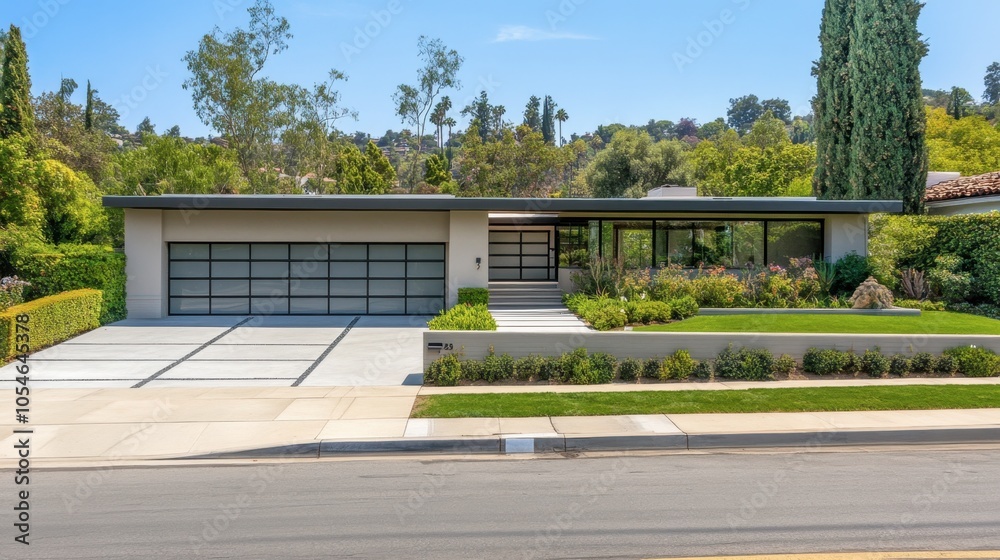 Modern House with Elegant Landscape and Clean Design Modern House with Elegant Landscape and Clean Design