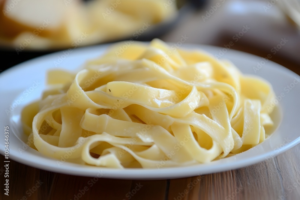Isolated pasta dish on a white plate Isolated pasta dish on a white plate