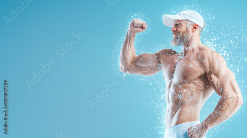 Creatine for Increased Muscle Power and Enhanced Strength Performance with Symbol of Muscle Growth and Athletic Power photo