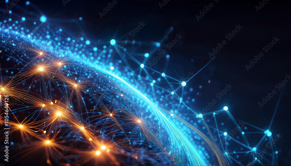 Close-Up of Digital Networks and Connectivity, Representing the Internet and Online Communication Close-Up of Digital Networks and Connectivity, Representing the Internet and Online Communication