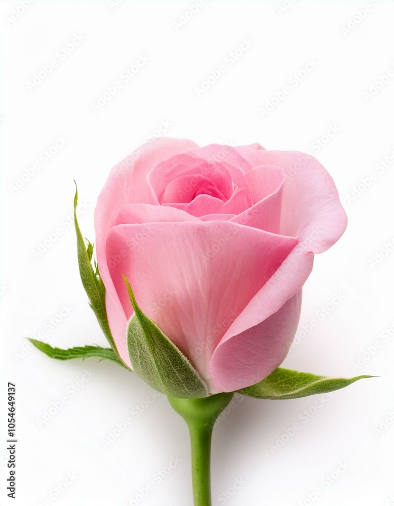 Delicate pink rose bloom Delicate pink rose bloom