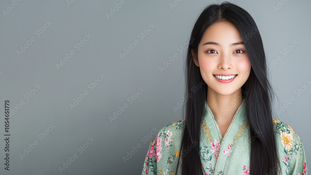 Chinese woman wearing traditional huipil tunic mexican guatemala cloth Chinese woman wearing traditional huipil tunic mexican guatemala cloth