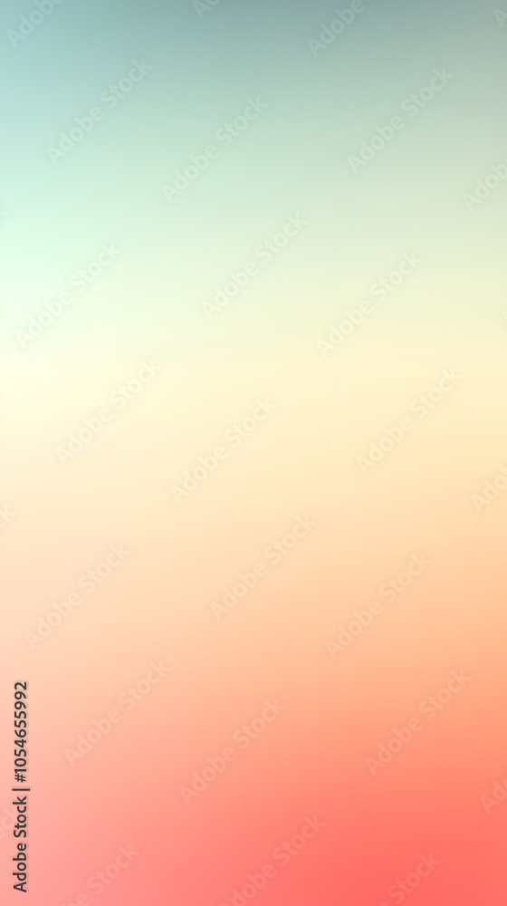 Fototapeta premium A calming gradient background featuring soft hues of teal, peach, and coral, creating an inviting and serene atmosphere perfect for various design projects.