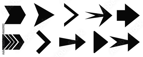 Free Download Black arrow icon set. Vector illustration - GFXLoad