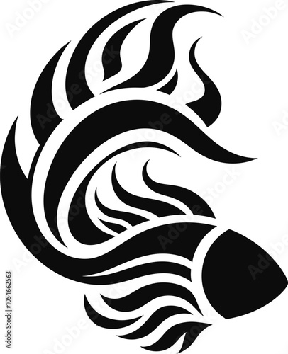 Fish vector silhouette