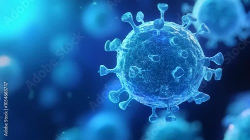 Tumor microenvironment background with cancer cells, T-Cells, nanoparticles, molecules and blood vessels. Oncology research concept. Cancer awareness month, week