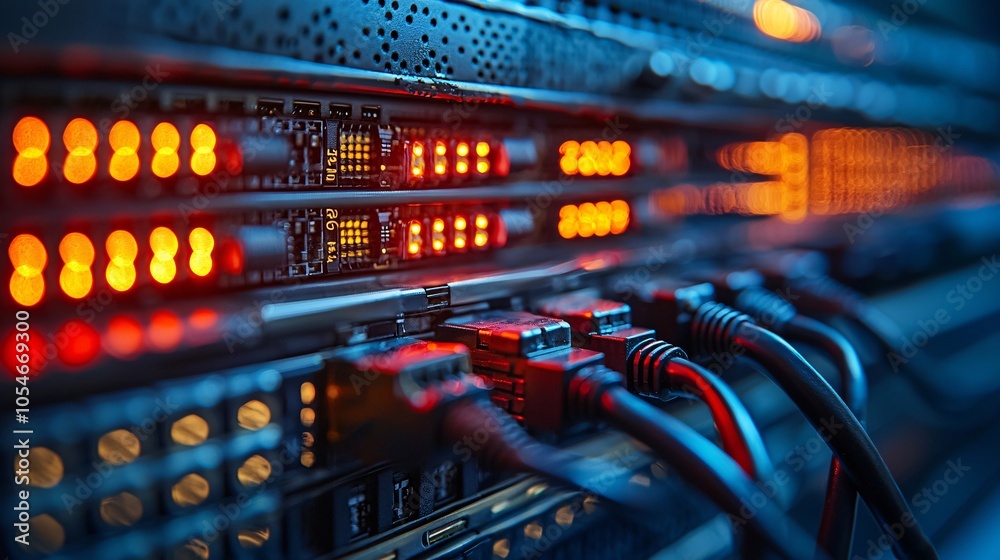Advanced network connectivity hardware, industrial, high quality, macro lens, DSLR, 16:9 Advanced network connectivity hardware, industrial, high quality, macro lens, DSLR, 16:9