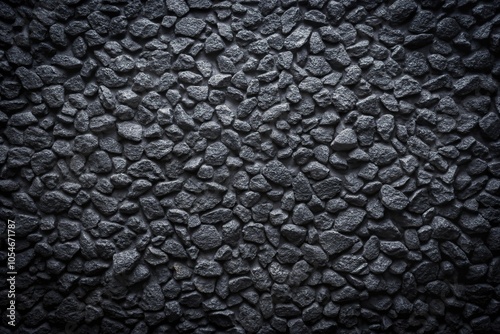 Scary black wall texture background aerial view