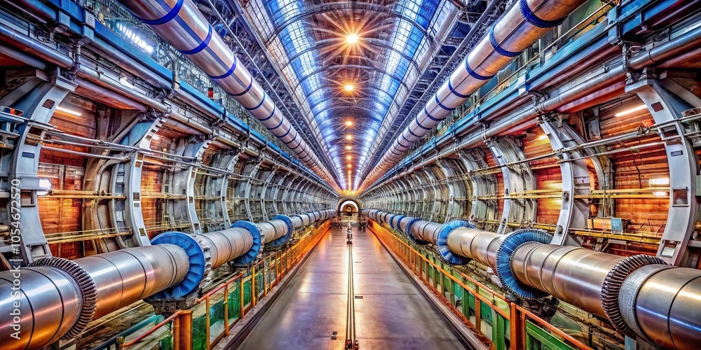 Obraz premium A detailed image of the Large Hadron Collider