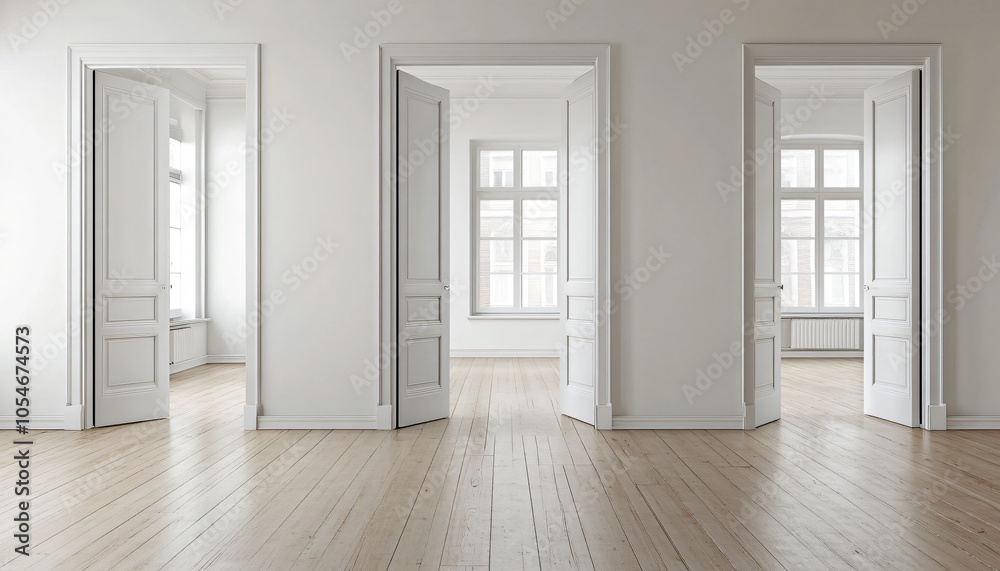 Fototapeta premium Minimalist and unique interior design in the house