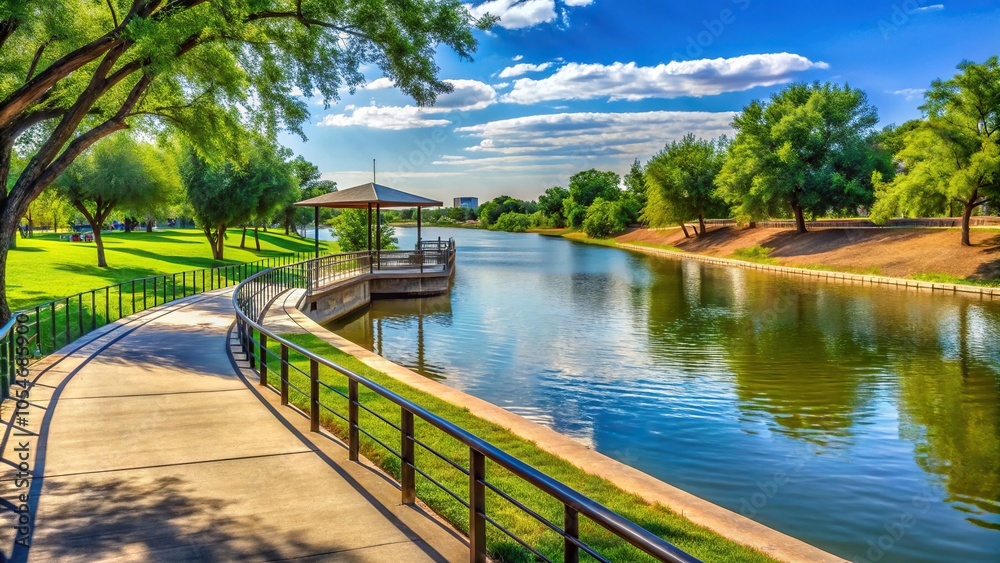 Scenic view of Concho Riverwalk at Bosque Point Scenic view of Concho Riverwalk at Bosque Point