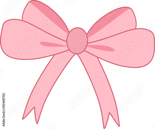 Cute pink ribbon decoration