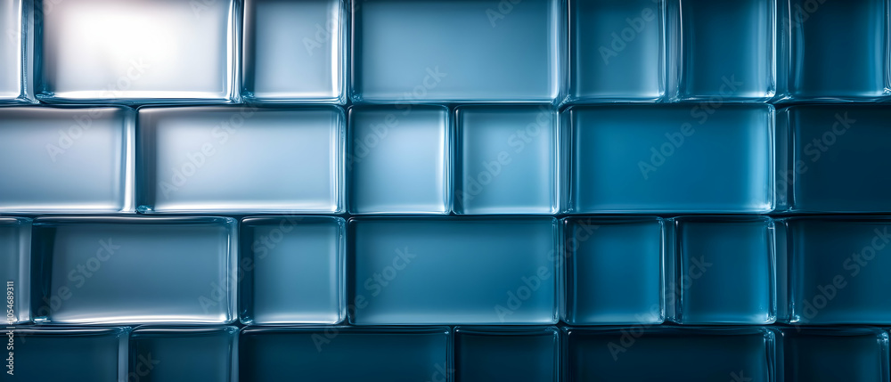 Textured blue glass wall with a modern design, perfect for contemporary backgrounds and visual effects. Textured blue glass wall with a modern design, perfect for contemporary backgrounds and visual effects.