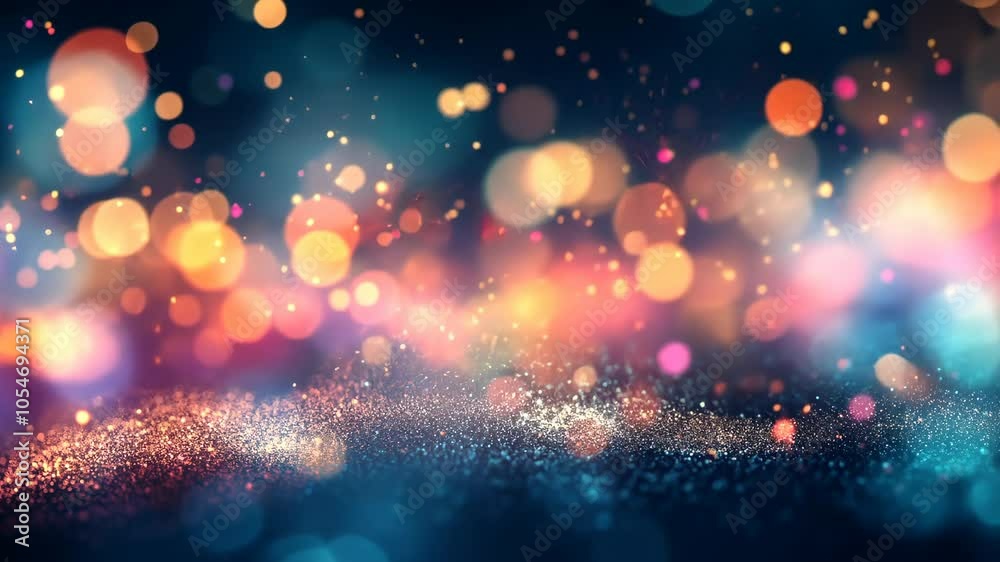 A colorful bokeh background with sparkling lights A colorful bokeh background with sparkling lights