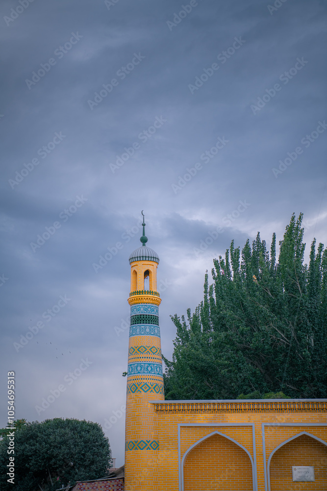 Obraz premium The mosque in Kashgar Ancient City