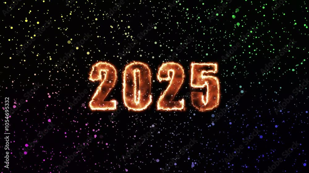 Glowing neon line word of new year 2025 isolated on transparent background.Glowing neon line word of 2025. Laser vintage effect. Infinite loopable 4K animation Glowing neon line word of new year 2025 isolated on transparent background.Glowing neon line word of 2025. Laser vintage effect. Infinite loopable 4K animation
