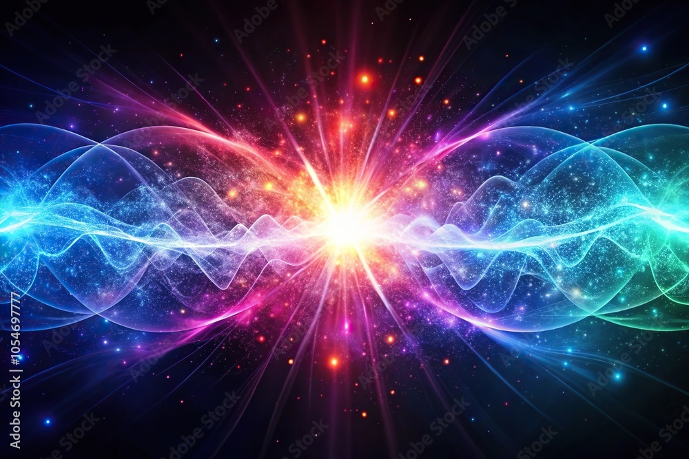 Scientific concept illustration showing absorption, spontaneous emission, and stimulated emission Scientific concept illustration showing absorption, spontaneous emission, and stimulated emission